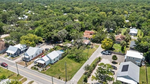 96 Bruen St, Saint Augustine, FL 32084 - aerial view of residential area with a heavily wooded area