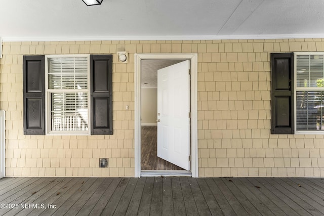 103 Chapin St, Saint Augustine, FL 32084 - property entrance featuring a wooden deck