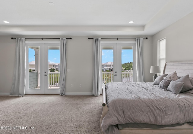 106 Rum Runner Way, Saint Johns, FL 32259 - bedroom featuring french doors, access to outside, multiple windows, and recessed lighting