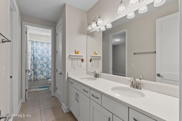 106 Rum Runner Way, Saint Johns, FL 32259 - bathroom featuring double vanity and tile patterned floors