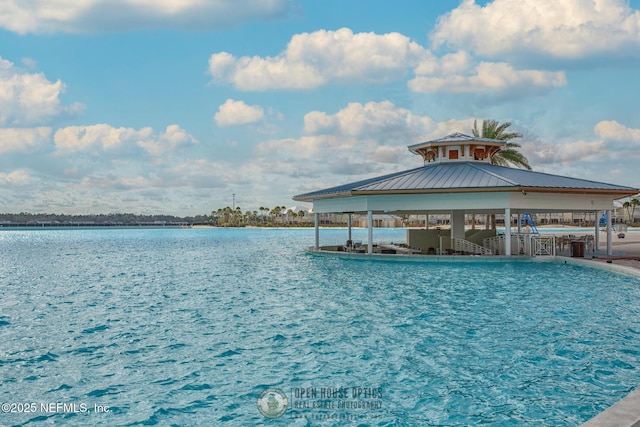 106 Rum Runner Way, Saint Johns, FL 32259 - dock area with a gazebo and a water view