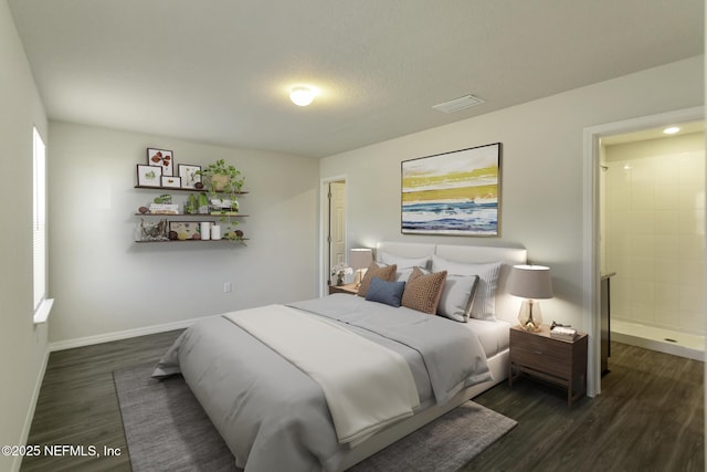 3 Ryecast Pl, Palm Coast, FL 32164 - bedroom with dark wood-style floors and ensuite bathroom