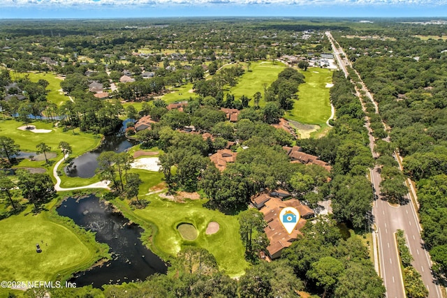 4251 Monument Rd Unit 805, Jacksonville, FL 32225 - aerial overview of property's location featuring a nearby body of water, nearby suburban area, and a local golf course