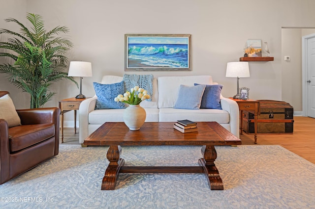 96740 Quartz Ln, Yulee, FL 32097 - living area featuring wood finished floors and baseboards