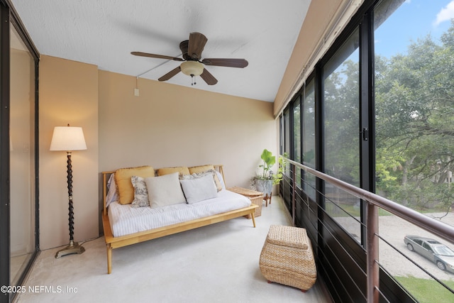 1071 Edgewood Ave S Unit 407, Jacksonville, FL 32205 - sunroom / solarium with a ceiling fan
