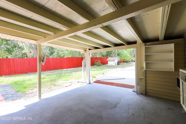 5299 County Road 352nd Rd, Keystone Heights, FL 32656 - view of patio featuring a shed