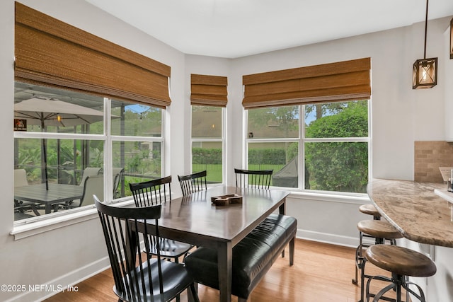 1805 Commodore Point Dr, Fleming Island, FL 32003 - dining room with wood finished floors and baseboards