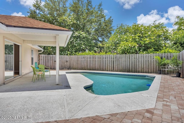 1069 Ardmore St, Saint Augustine, FL 32092 - view of swimming pool featuring a patio and a fenced backyard