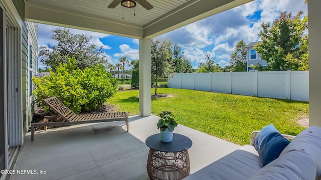 21 Vicksburg Dr, Saint Johns, FL 32259 - view of patio / terrace with a ceiling fan