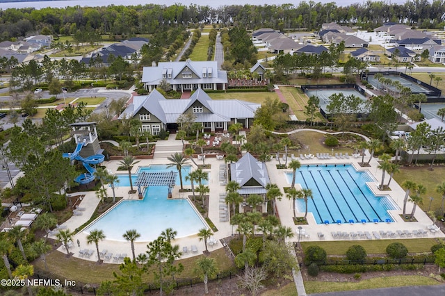21 Vicksburg Dr, Saint Johns, FL 32259 - aerial view of residential area featuring a pool