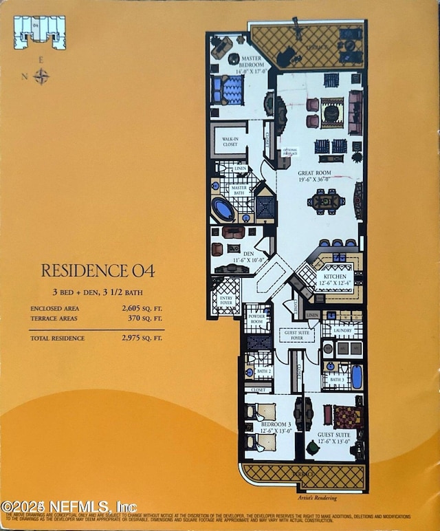 1031 1st St S Unit 504, Jacksonville Beach, FL 32250 - view of property floor plan