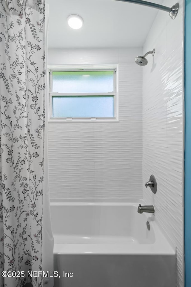 26122 Sheared Stokes Rd, Hilliard, FL 32046 - full bathroom featuring shower / bathtub combination with curtain