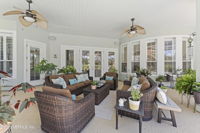 1317 Garrison Dr, Saint Augustine, FL 32092 - sunroom / solarium with french doors