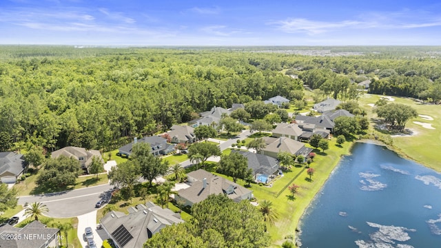 1317 Garrison Dr, Saint Augustine, FL 32092 - aerial view of property and surrounding area featuring a large body of water and nearby suburban area