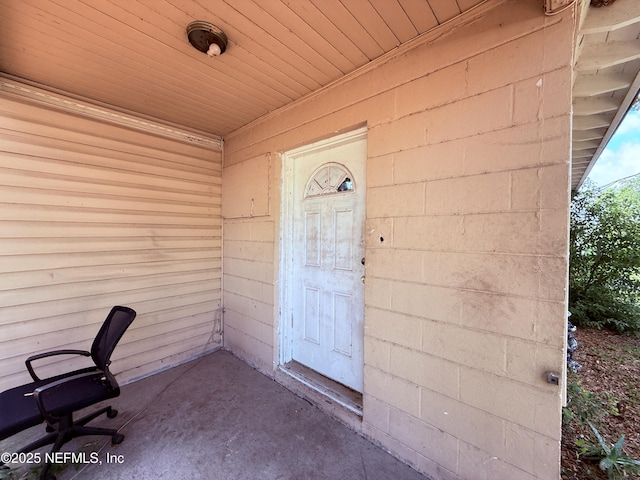 10521 Briarcliff Rd E, Jacksonville, FL 32218 - property entrance with concrete block siding