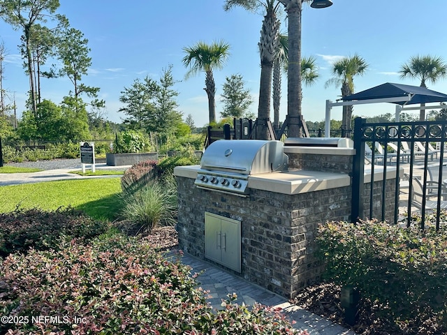 322 Fairlake Cir, Saint Augustine, FL 32092 - view of patio featuring exterior kitchen