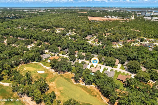 4342 Richmond Park Dr E, Jacksonville, FL 32224 - aerial view of property's location featuring a golf course and nearby suburban area