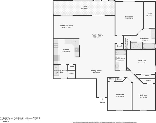 2947 Vianey Pl, Green Cove Springs, FL 32043 - view of floor plan / room layout