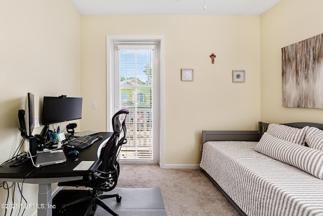 308 High Tide Dr Unit 201, Saint Augustine, FL 32080 - bedroom featuring carpet, a desk, and access to outside