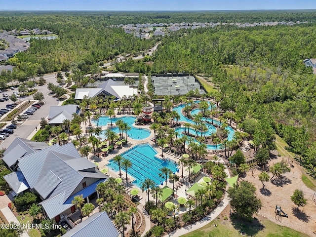 48 Gilchrist Way, Saint Johns, FL 32092 - drone / aerial view of a forest and a pool area