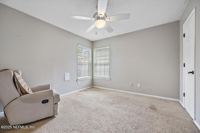 121 Bouganvilla Dr, Ponte Vedra Beach, FL 32082 - unfurnished room with ceiling fan, a textured ceiling, and carpet flooring