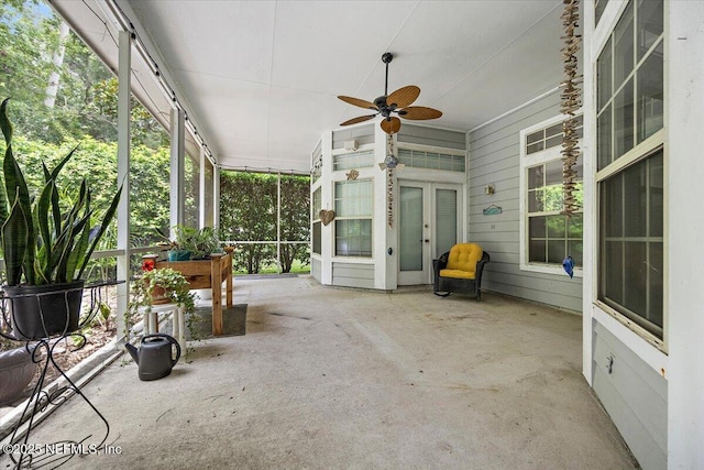 121 Bouganvilla Dr, Ponte Vedra Beach, FL 32082 - view of patio with a ceiling fan