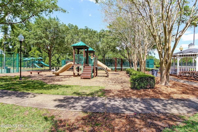 8523 Hampton Landing Dr, Jacksonville, FL 32256 - communal playground featuring a gazebo