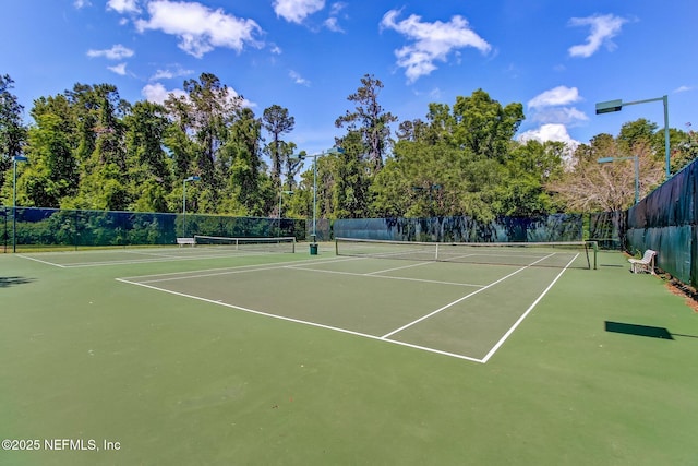 8523 Hampton Landing Dr, Jacksonville, FL 32256 - view of tennis court