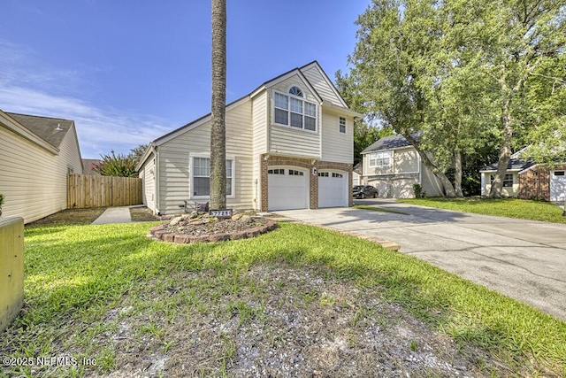 7728 Lynchburg Ct W, Jacksonville, FL 32277 - view of front of home with concrete driveway and an attached garage