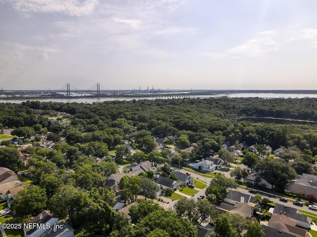 7728 Lynchburg Ct W, Jacksonville, FL 32277 - aerial view of property and surrounding area featuring a notable bridge and nearby suburban area