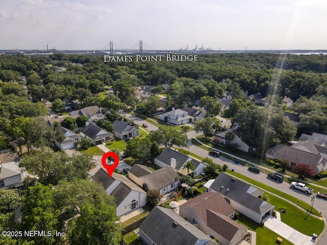 7728 Lynchburg Ct W, Jacksonville, FL 32277 - aerial perspective of suburban area featuring a notable bridge
