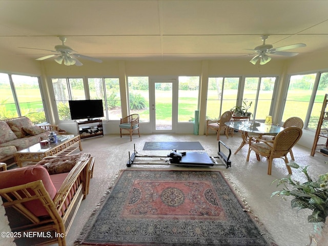 9570 Preston Trl W, Ponte Vedra Beach, FL 32082 - sunroom featuring carpet flooring