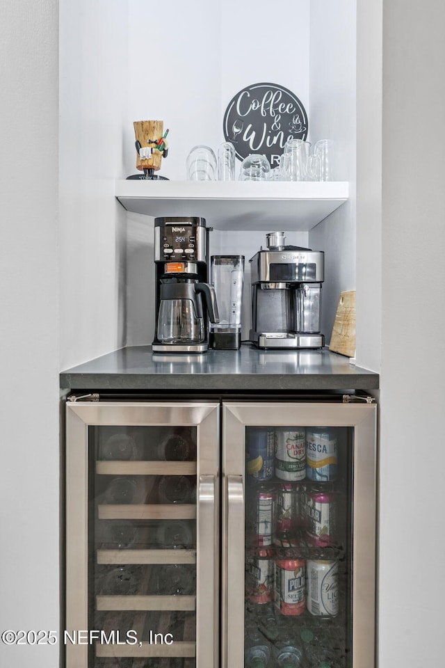 212 16th St Unit A, Saint Augustine Beach, FL 32080 - indoor dry bar featuring beverage cooler