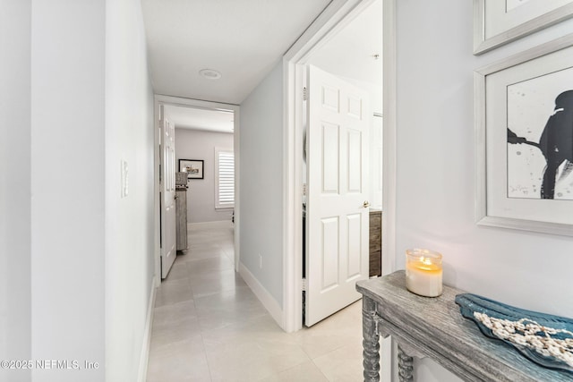 212 16th St Unit A, Saint Augustine Beach, FL 32080 - hall featuring light tile patterned floors and baseboards