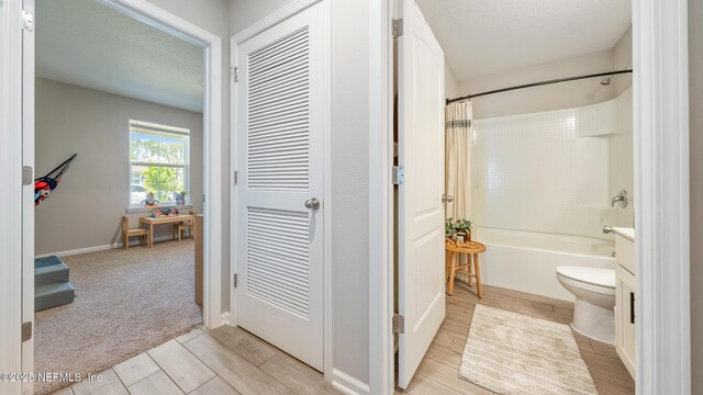 84 Granite City Ave, Saint Johns, FL 32259 - bathroom with shower / bath combo and wood finished floors