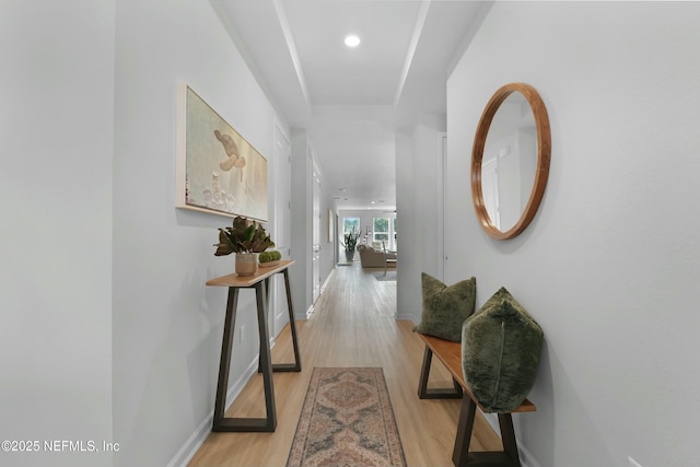50 Skyline Ln, Saint Augustine, FL 32092 - corridor featuring light wood-style floors and baseboards