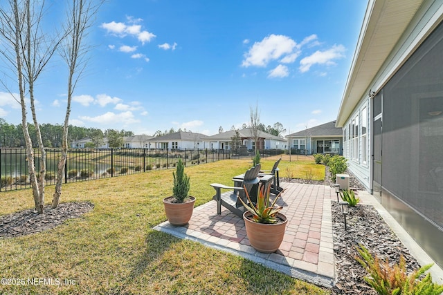 50 Skyline Ln, Saint Augustine, FL 32092 - fenced backyard with a patio and a residential view