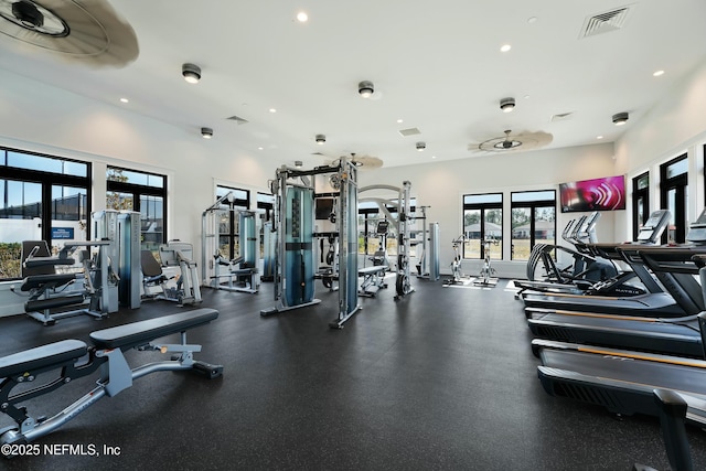 50 Skyline Ln, Saint Augustine, FL 32092 - gym with recessed lighting