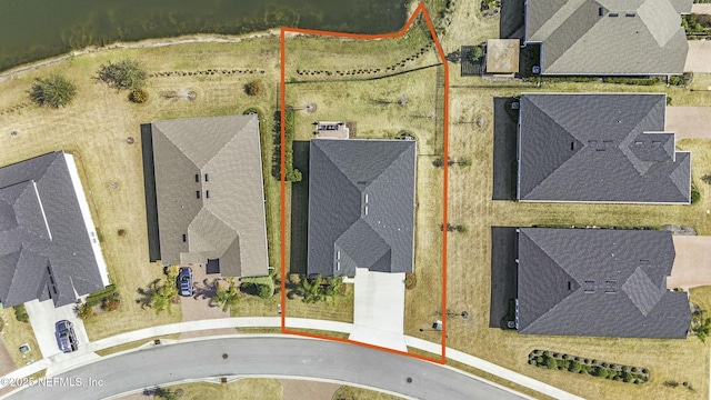 50 Skyline Ln, Saint Augustine, FL 32092 - aerial perspective of suburban area with property parcel outlined