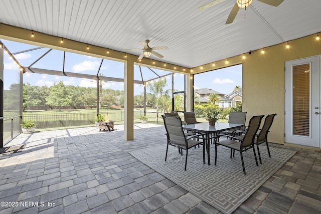 1100 Ashfield Way, Saint Johns, FL 32259 - view of patio with ceiling fan and outdoor dining space