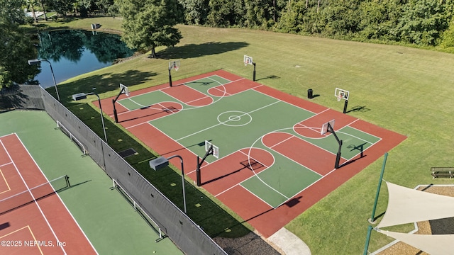 1100 Ashfield Way, Saint Johns, FL 32259 - view of basketball court with community basketball court and a water view
