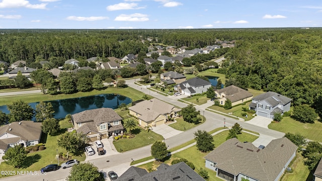1100 Ashfield Way, Saint Johns, FL 32259 - aerial perspective of suburban area featuring a large body of water and a heavily wooded area