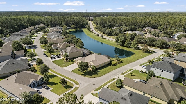 1100 Ashfield Way, Saint Johns, FL 32259 - aerial perspective of suburban area featuring a heavily wooded area and a nearby body of water