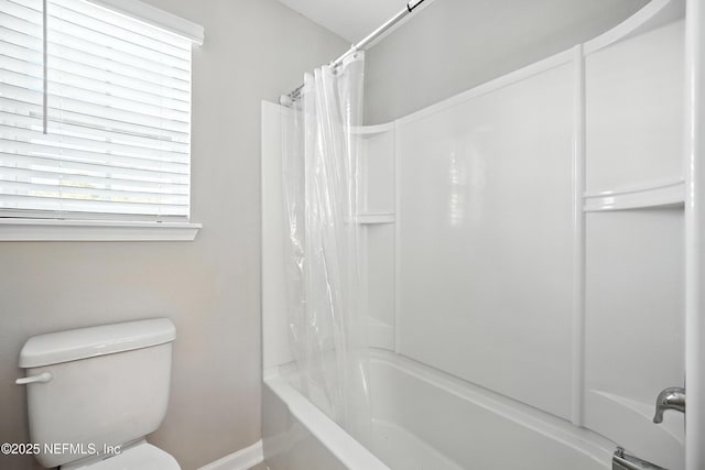 63 Goldcrest Way, Saint Augustine, FL 32092 - bathroom featuring toilet and shower / tub combo with curtain