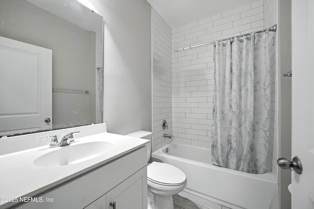 63 Goldcrest Way, Saint Augustine, FL 32092 - bathroom with vanity and shower / bathtub combination with curtain