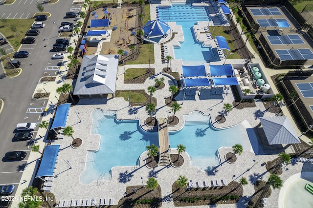 63 Goldcrest Way, Saint Augustine, FL 32092 - aerial view of property and surrounding area featuring a pool