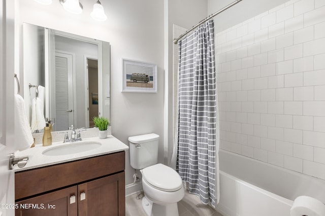147 Rawlings Dr, Saint Johns, FL 32259 - full bathroom featuring vanity, shower / bath combination with curtain, and tile patterned flooring