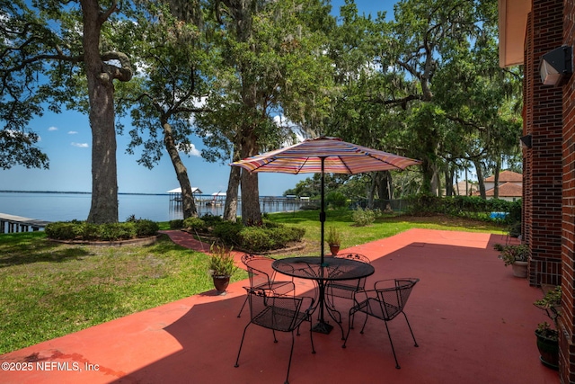 3305 US Highway 17, Fleming Island, FL 32003 - view of patio / terrace featuring a water view and outdoor dining area