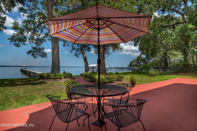 3305 US Highway 17, Fleming Island, FL 32003 - view of patio featuring a water view and outdoor dining space