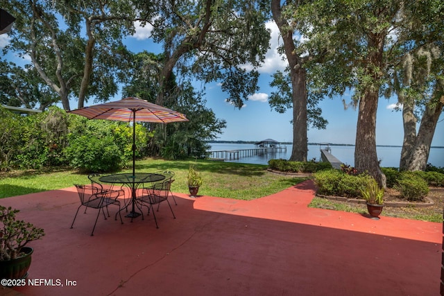 3305 US Highway 17, Fleming Island, FL 32003 - view of patio featuring a water view and outdoor dining area